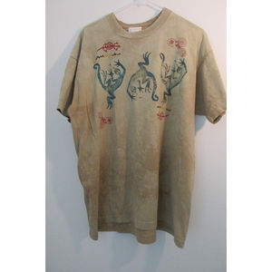 Vintage Andrea Bragg Designs XL Fruit of The Loom Brown T-Shirt Unisex